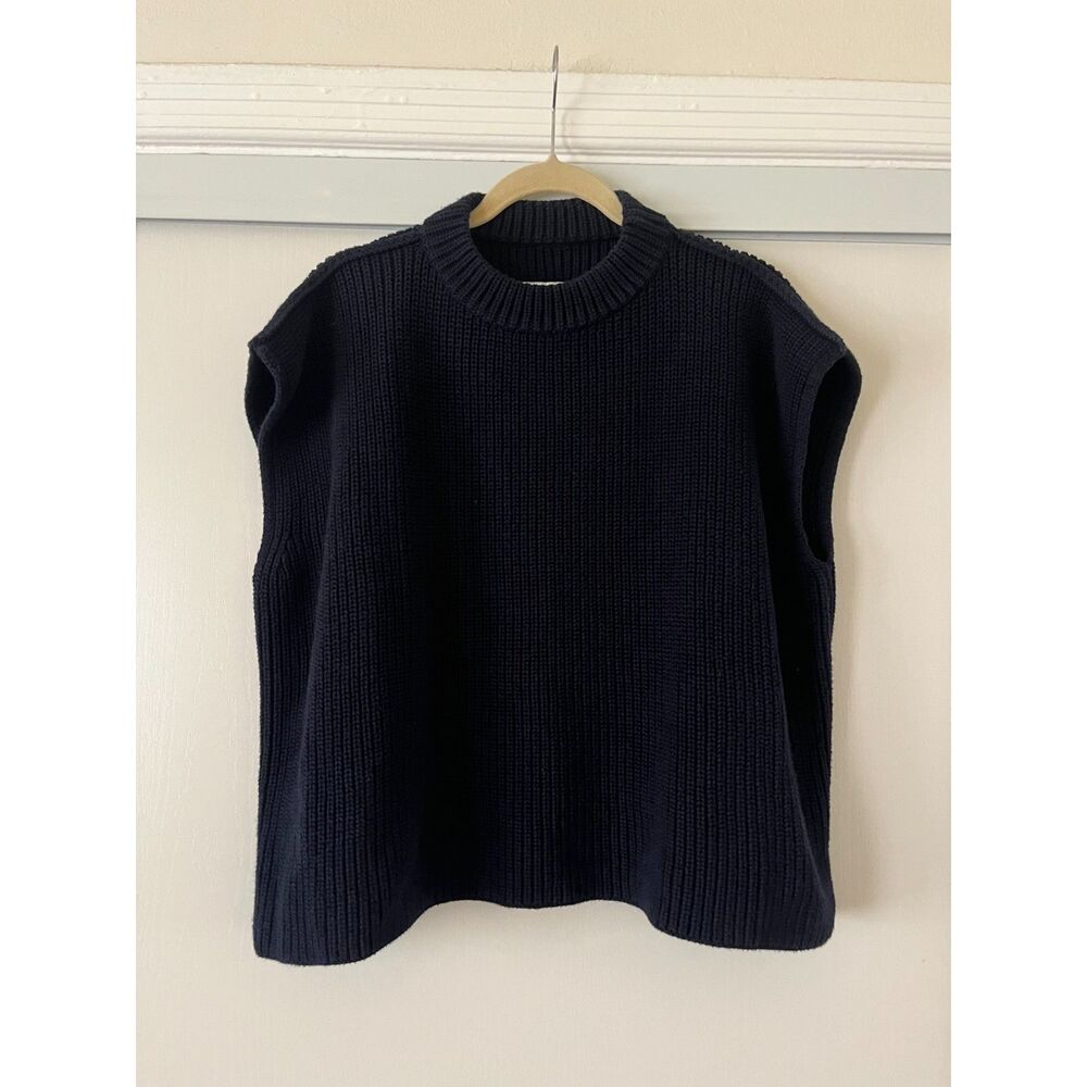 Frank & Eileen Montecito Sweater Vest in Marine  - small